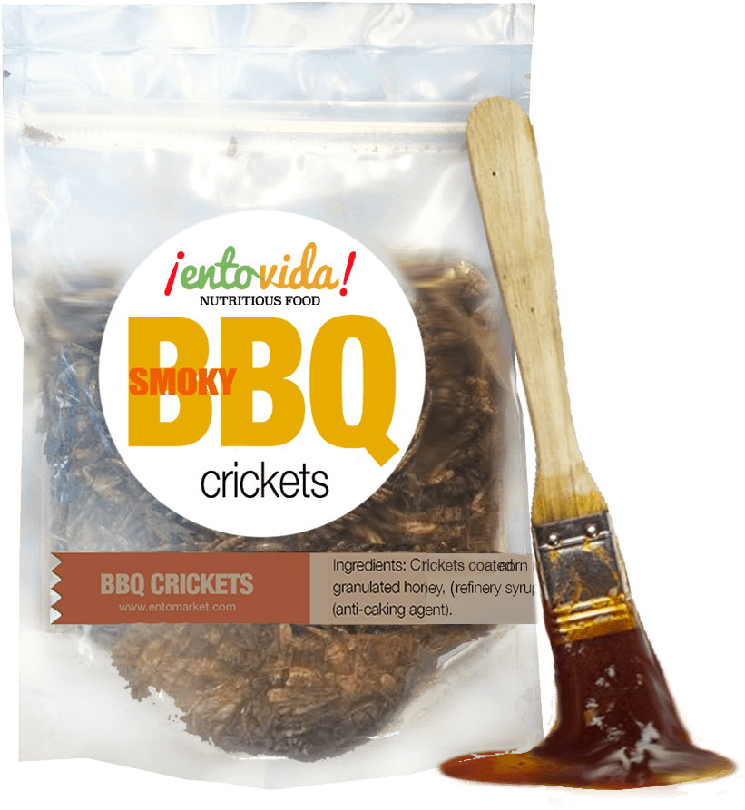 Bbq Roasted Crickets - Bbq Crickets (864x936), Png Download