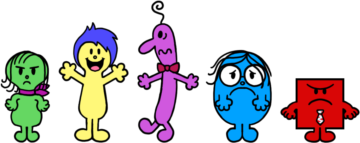 The Emotions From Disney& Pixar's Inside Out In The - Mr Men Little Miss Man (1280x534), Png Download