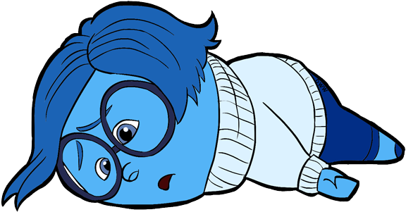 Sadness Clipart Inside Out - Sadness Inside Out Clipart (600x326), Png Download