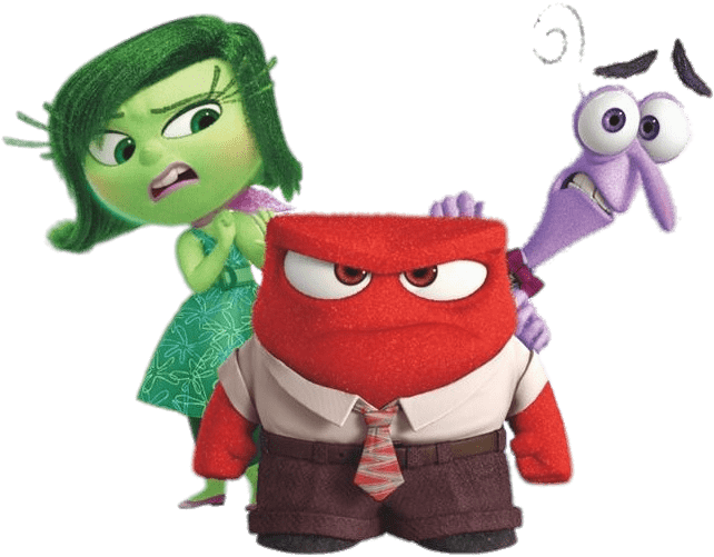 Fear, Anger And Disgust - Inside Out Fan Made Movie (781x781), Png Download