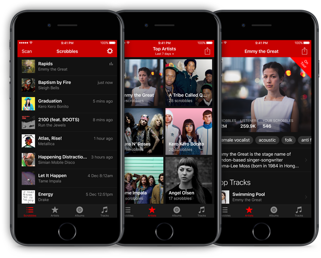 Fm Scrobbler Ios App - Last.fm (675x529), Png Download