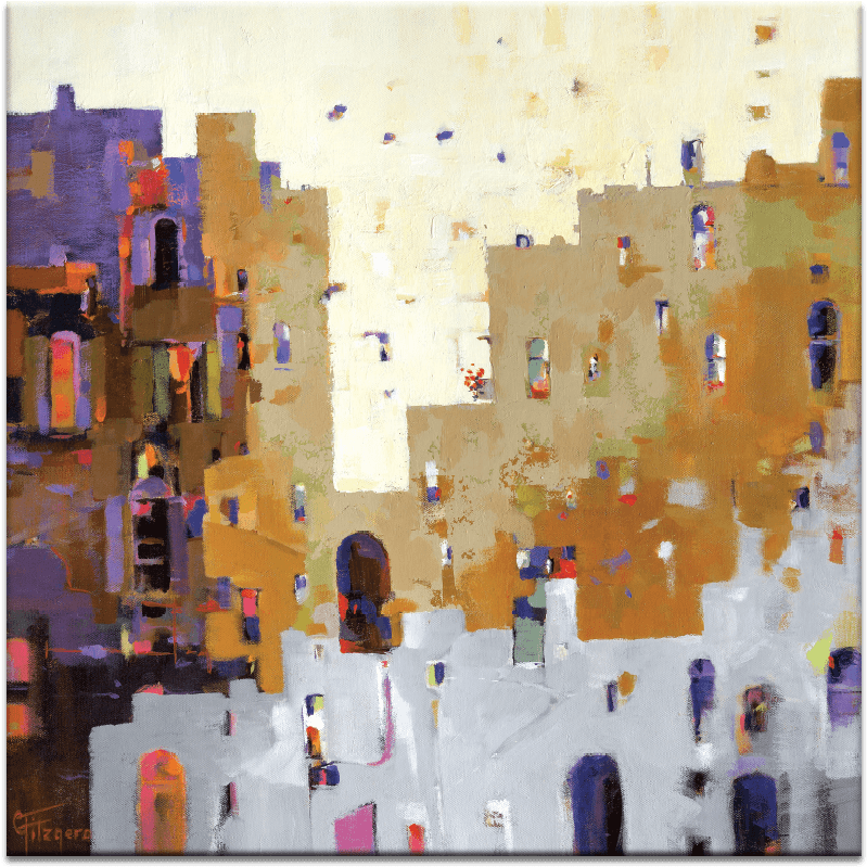 Gossip - Artist Lane Gossip By Catherine Fitzgerald Painting (900x900), Png Download