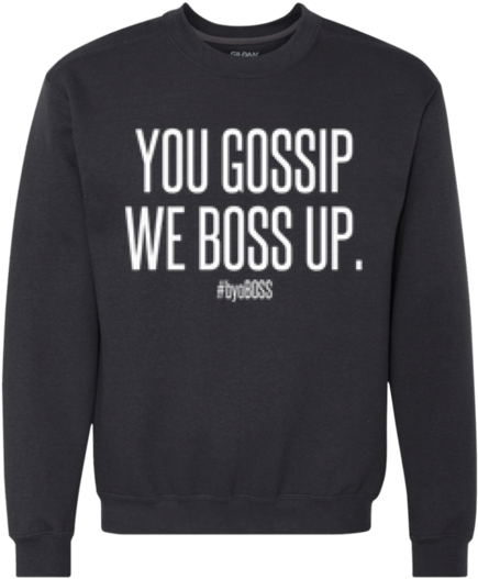 We Boss Up Heavyweight Crewneck Sweatshirt 9 Oz - Fortnite And Chill Shirt (530x530), Png Download
