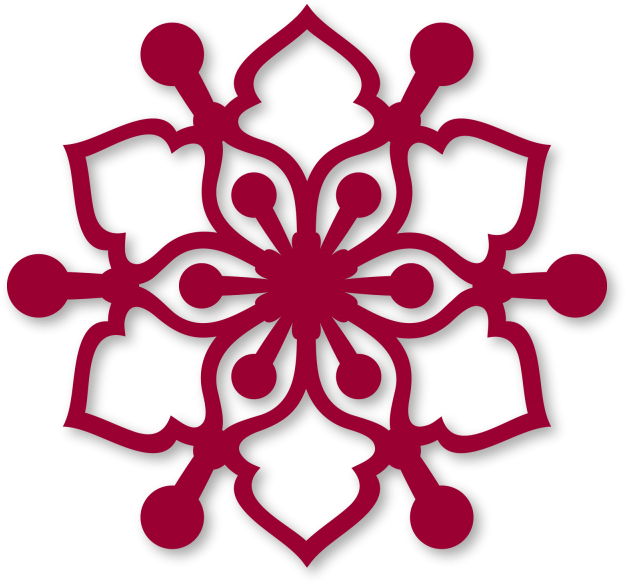 Heart Snowflake - Snowflake (636x600), Png Download