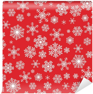 Snowflake Red Pattern (400x400), Png Download
