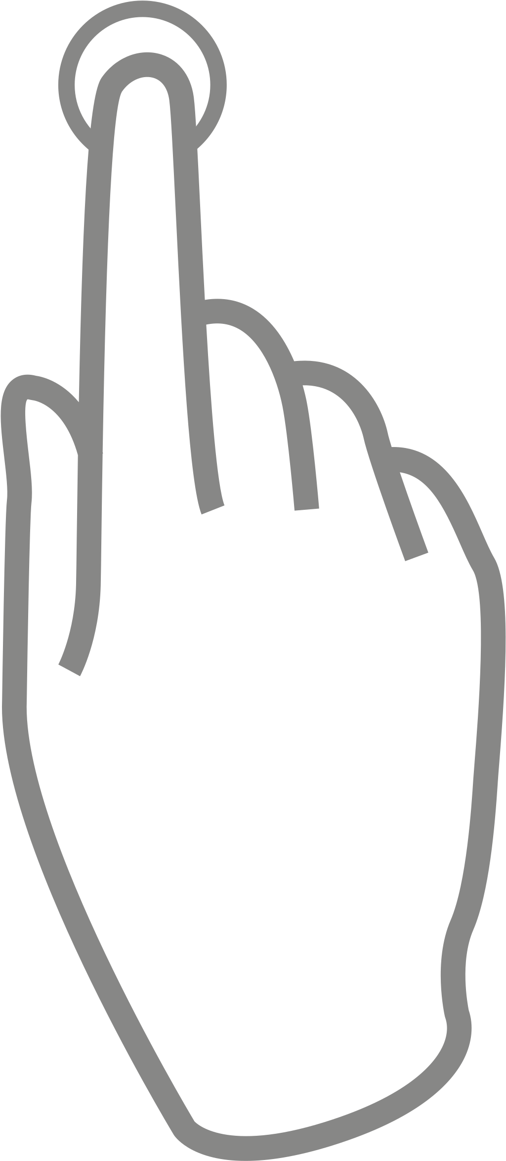 This Free Icons Png Design Of Multitouch (1075x2400), Png Download