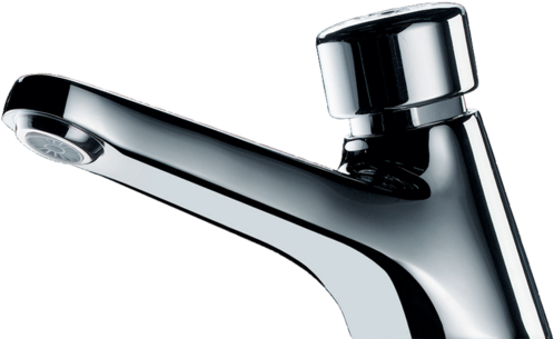 Tempostop Time Flow Tap - Push Button Tap (600x600), Png Download