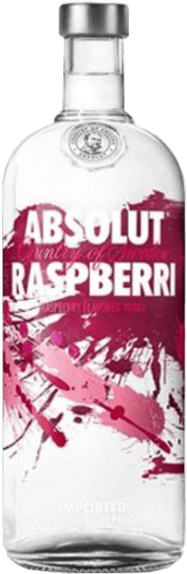 Absolut Raspberri Vodka 1 Litre (600x600), Png Download