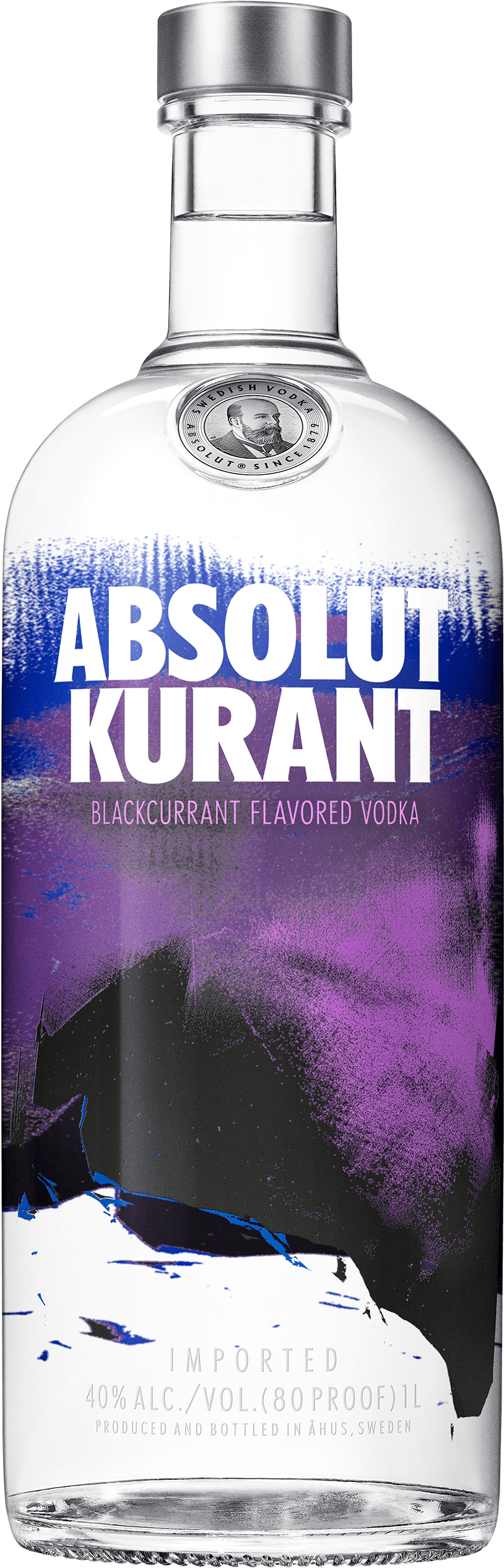 Absolut Kurant 1l - Absolut Vodka - 1 L Bottle (3000x3000), Png Download