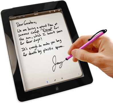 For Those Of You Who Just Have To Write Or Draw On - Stylus For Ipad (395x360), Png Download