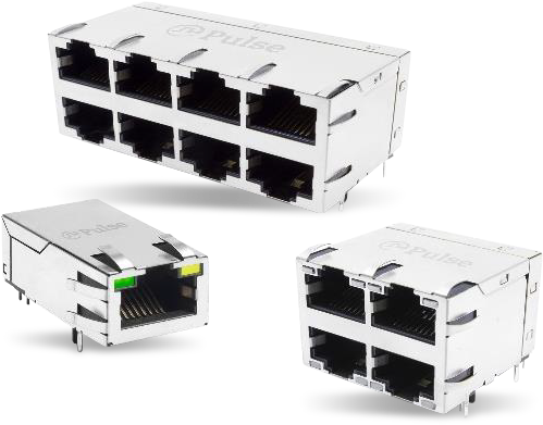 Pulse Electronics - Ethernet Connector Modules (600x436), Png Download