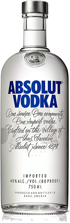 Absolut Original 750ml - Absolut Vodka 1l (500x750), Png Download
