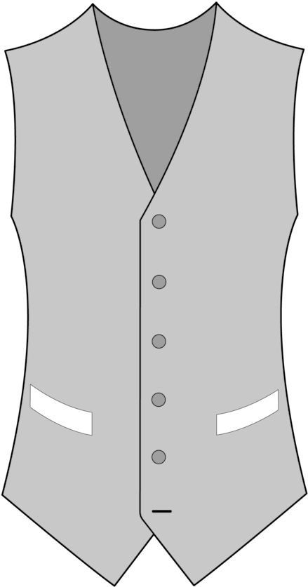 Single-breast Two Pockets - Single-breasted (1000x1000), Png Download