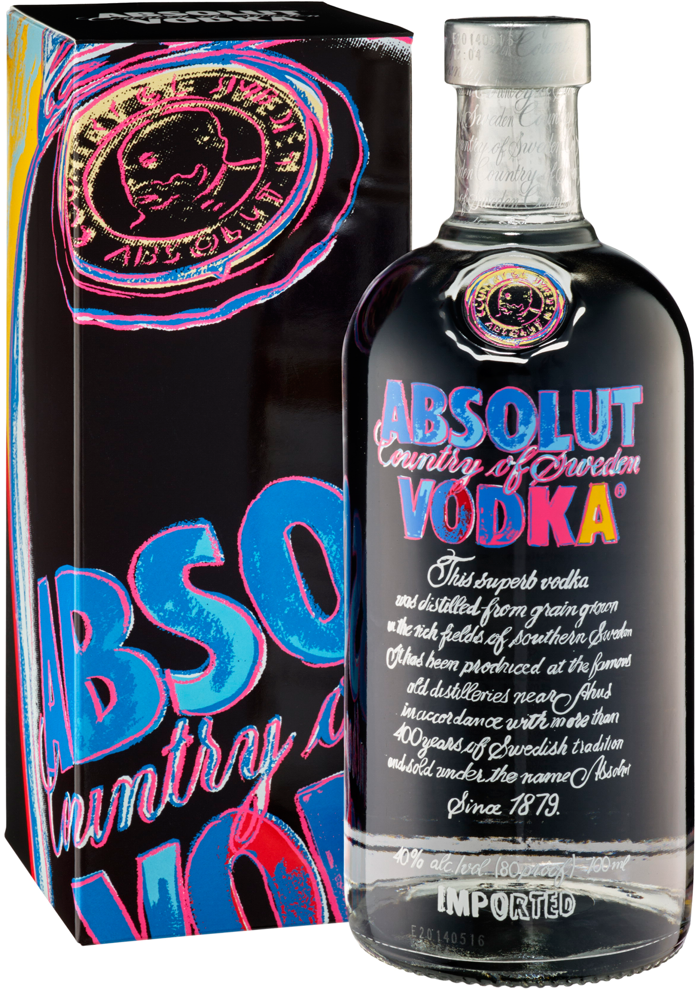 Absolut Andy Warhol Vodka 700ml Bottle - Absolut Vodka Andy Warhol (1600x2000), Png Download