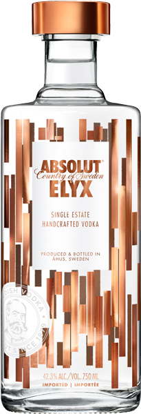Absolut Elyx - Absolut Elyx Vodka (250x601), Png Download
