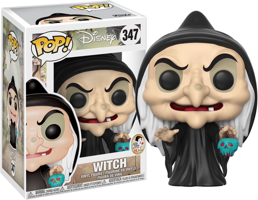Snow White And The Seven Dwarfs - Disney Snow White Evil Queen Pop! Vinyl Figure (869x673), Png Download
