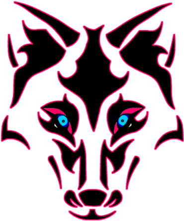 Wolf Tattoos Designs Photos - Tribal Wolf (400x472), Png Download