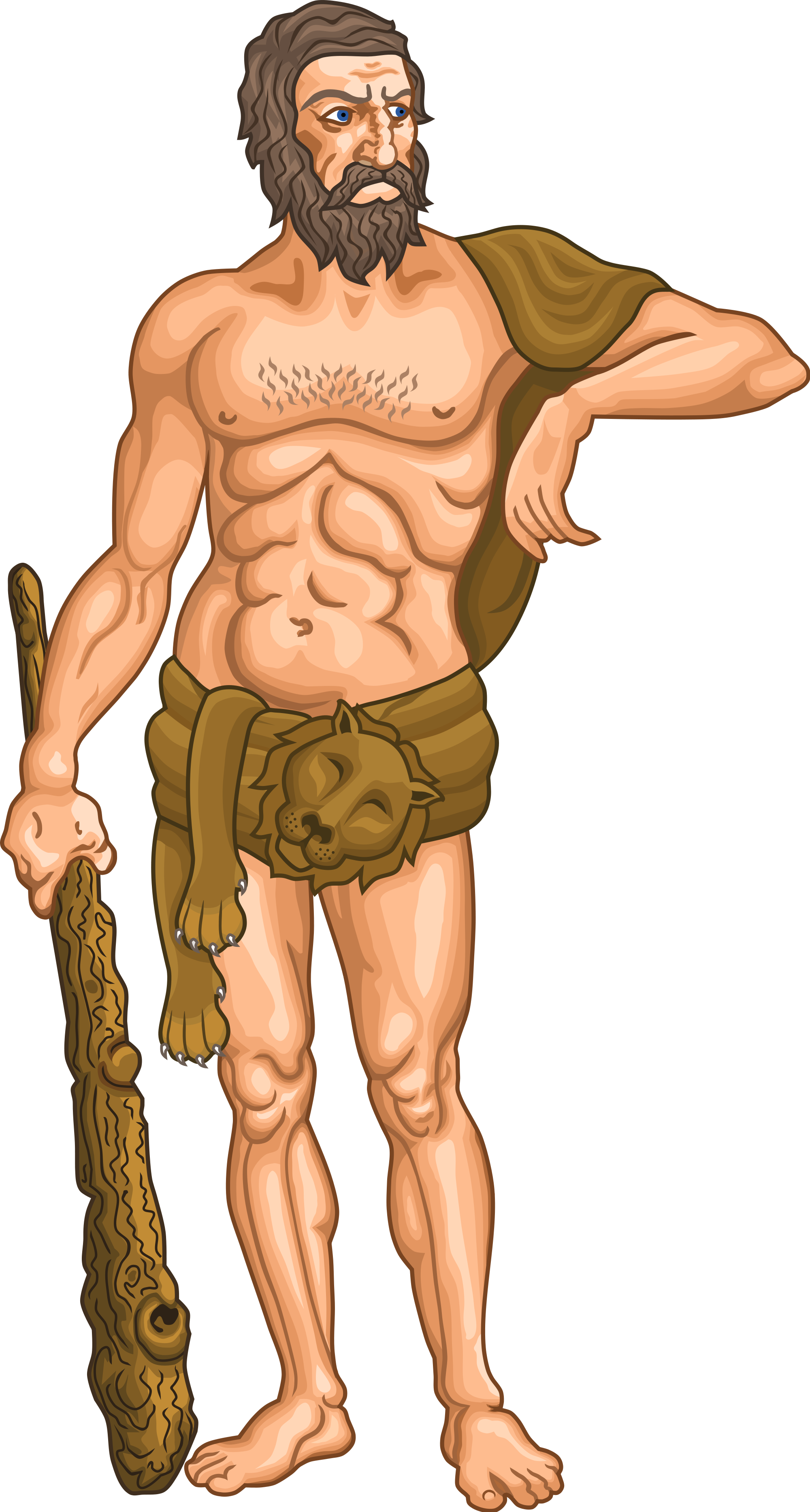 Hercules Png Image Background - Man Supporter Coat Of Arms (2000x3732), Png Download