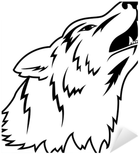 Wolf Vector Black And White Png (400x400), Png Download
