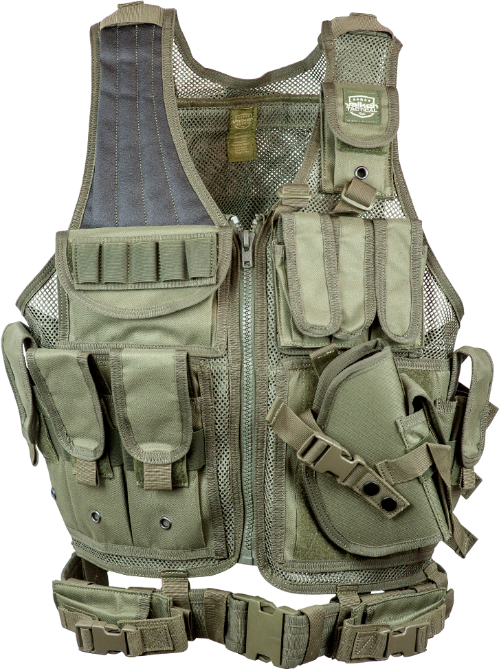 Vest Valken Crossdraw Vest Adult Media Olive 1 - Valken Tactical Adult Crossdraw Airsoft Vest, Olive, (1000x1000), Png Download