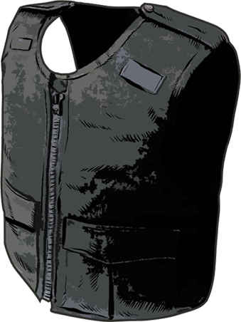 Armor 0008 Stab-vest (339x452), Png Download