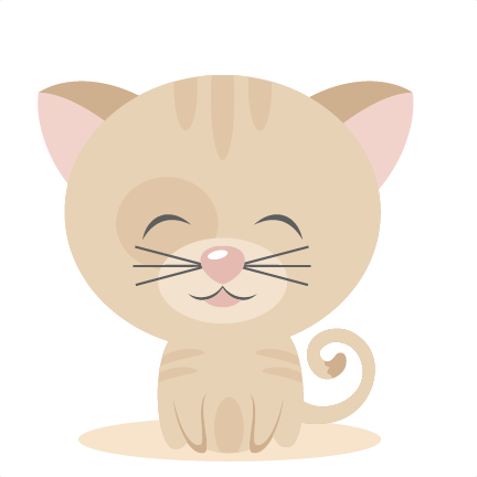 Sitting Kitty Svg Scrapbook Cut File Cute Clipart Files - Cat Yawns (432x432), Png Download