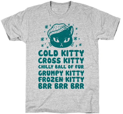 Cold Kitty Cross Kitty Mens T-shirt - Savasana T Shirt (484x484), Png Download