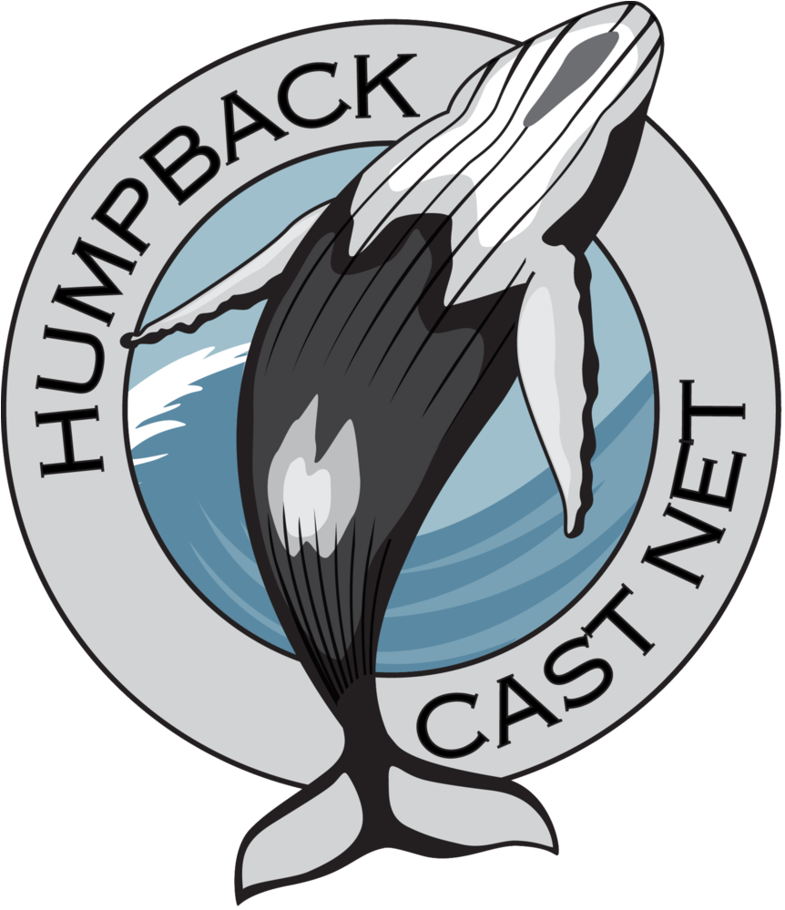 Humpback Cast Nets-logo - Fishing Cast Net Logo (890x1024), Png Download