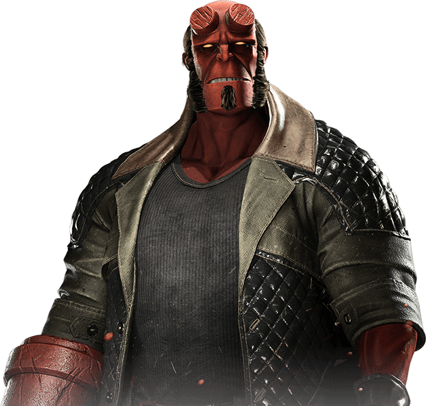 Hellboy - Injustice 2 Hellboy (620x592), Png Download