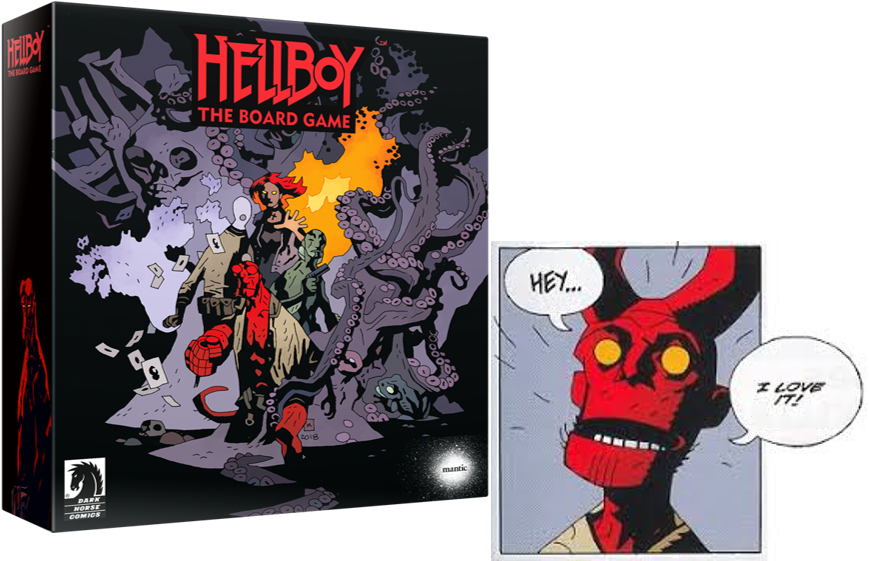 Two Year Old Hellboy's On Board, Are You The Hellboy - Hellboy Board Game (884x560), Png Download