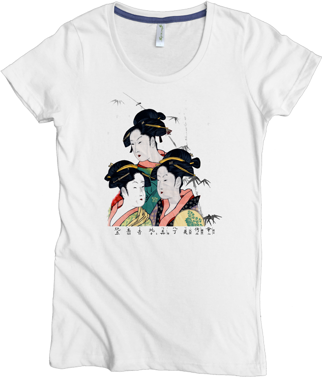Geisha Girls W White (792x782), Png Download