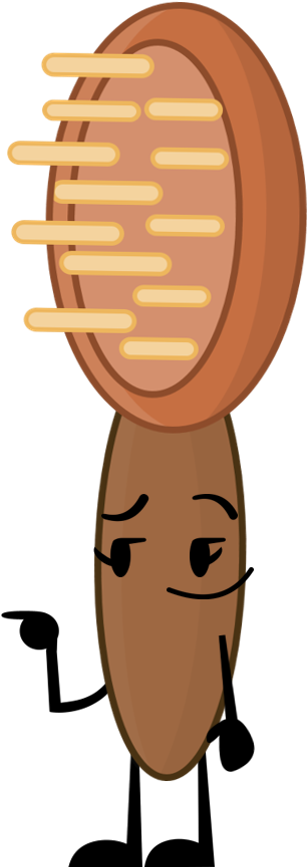 New Hairbrush Pose (315x869), Png Download