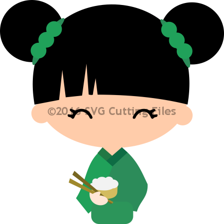 Chibi Geisha (450x450), Png Download