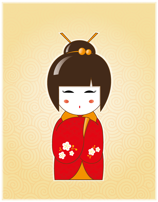 Little Geisha (600x727), Png Download