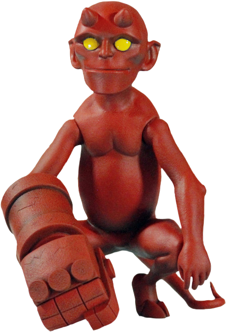 Hellboy - 1/6 Scale Hellboy: Baby Hellboy (466x688), Png Download
