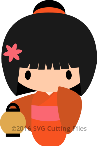 Geisha Chibi (333x500), Png Download