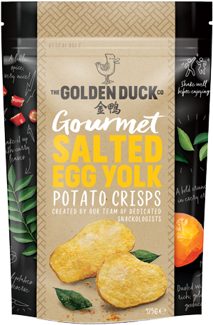 Gourmet Salted Egg Yolk Potato Crisps - Dried Food Packaging Salted Fish (350x528), Png Download