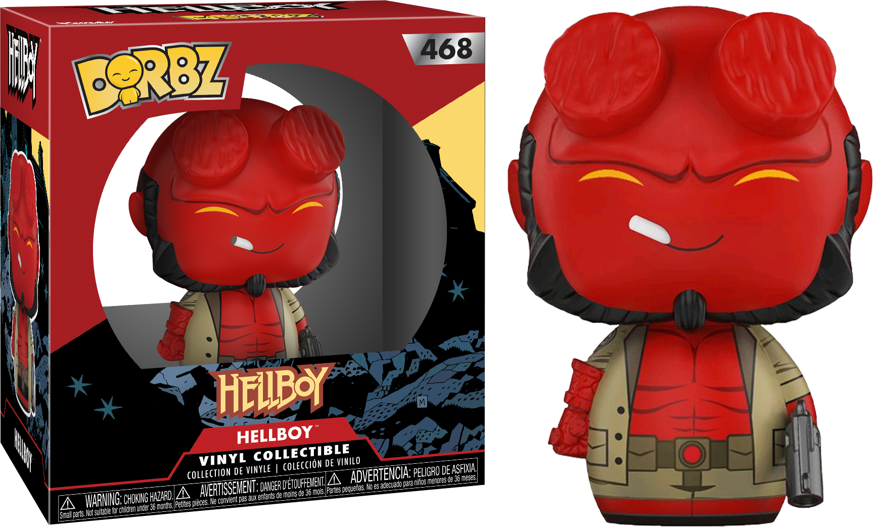 Hellboy - Hellboy Dorbz (1727x1042), Png Download
