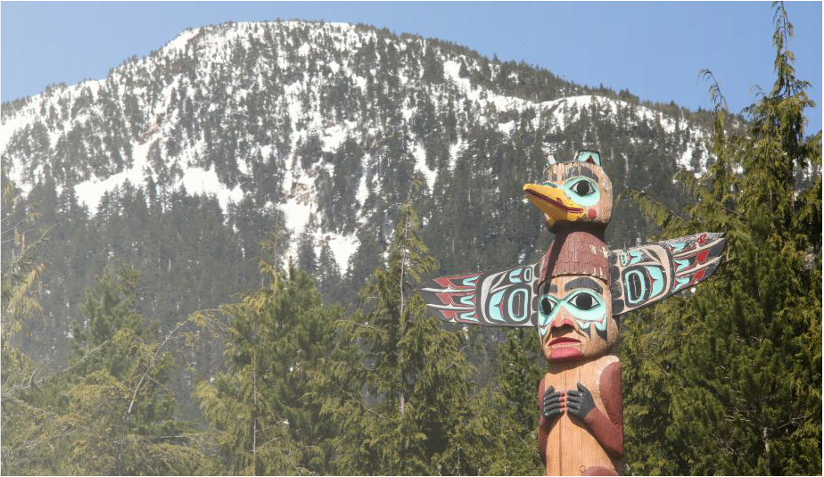 Picture - Crow Tribe Totem Pole (924x535), Png Download