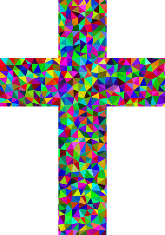 Png Crucifix Clipart Cross Girly Pictures Www Picturesboss - Clip Art Cross Colorful (527x750), Png Download
