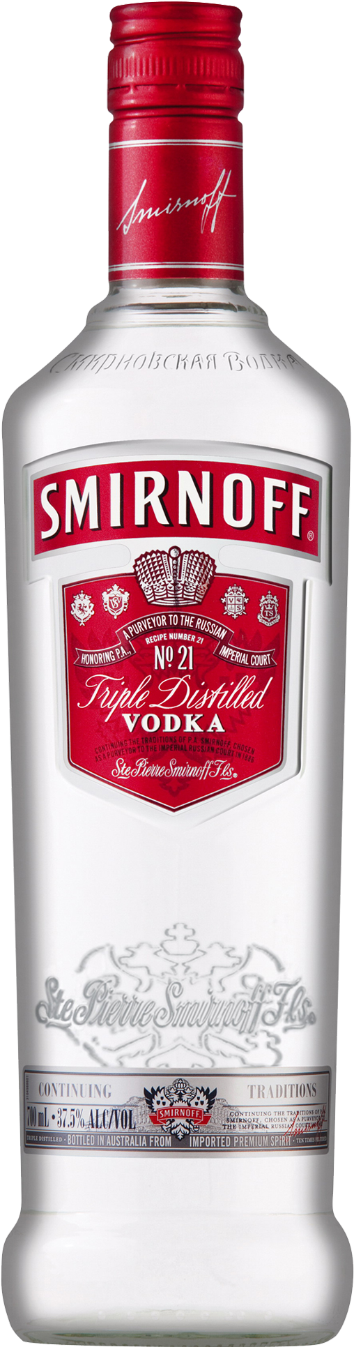 Smirnoff Red Label Vodka 700ml - Smirnoff Red Vodka (1600x2000), Png Download