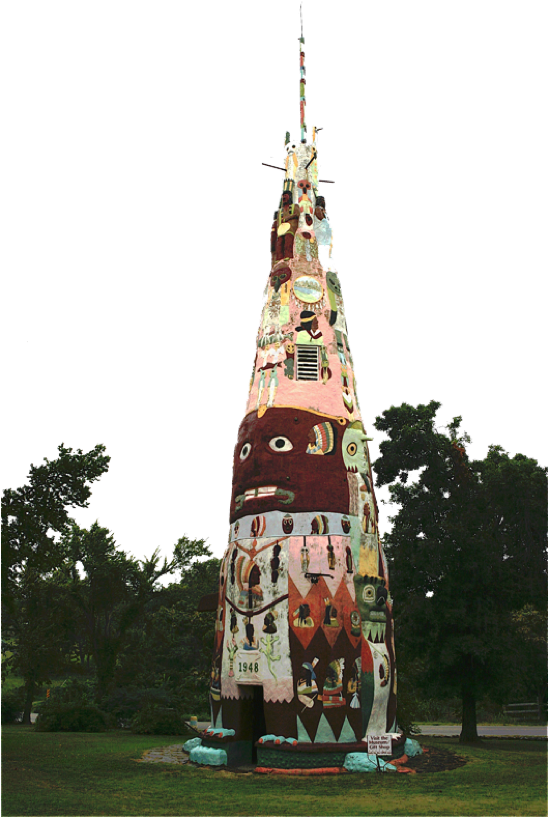 Ed Galloway's Totem Pole Park (549x823), Png Download