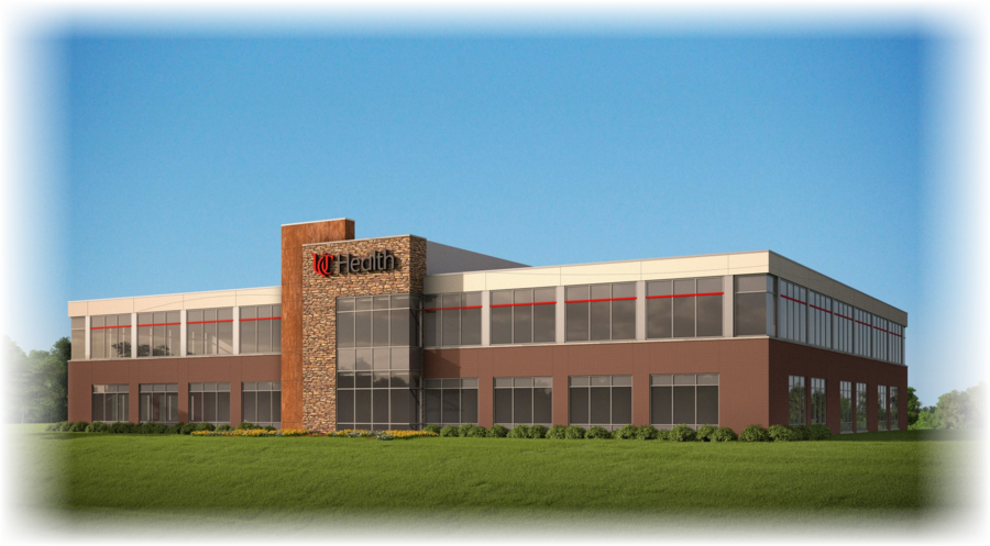 Commercial Building Clipart Care/crawley Building University - Cincinnati Health Medical Office Building (900x497), Png Download