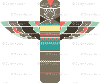 Colorful Totem Pole - Graphic Design (400x333), Png Download