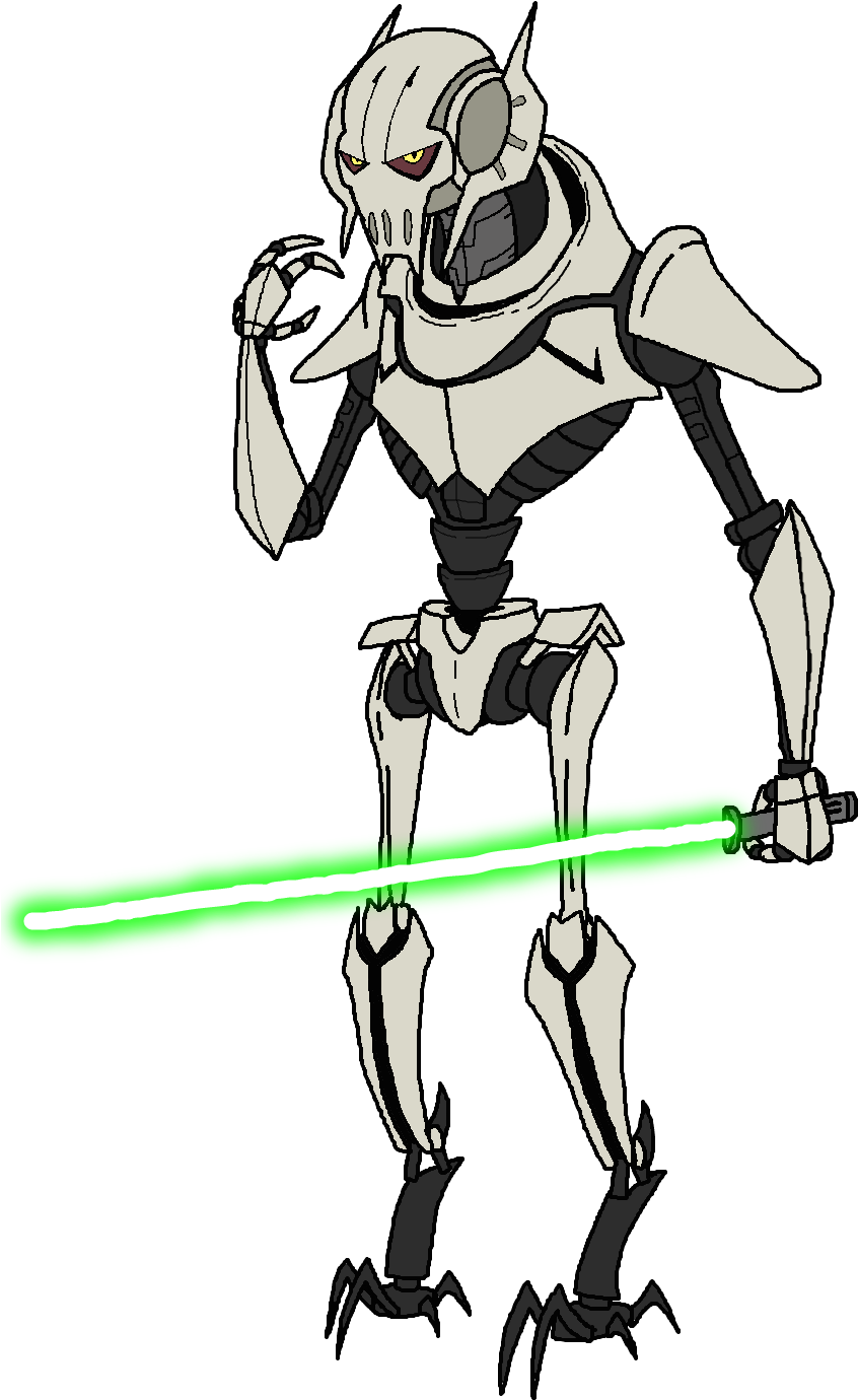 Search Clip Art General Grievous By Montatora - Cartoon Drawing Of General Grievous (1000x1458), Png Download