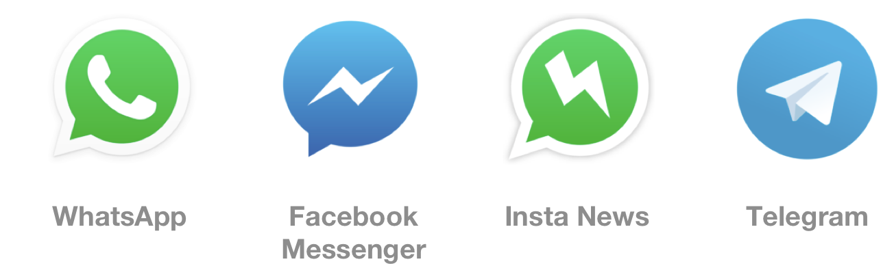 Messenger Apps Are Fast - Whatsapp (1304x386), Png Download