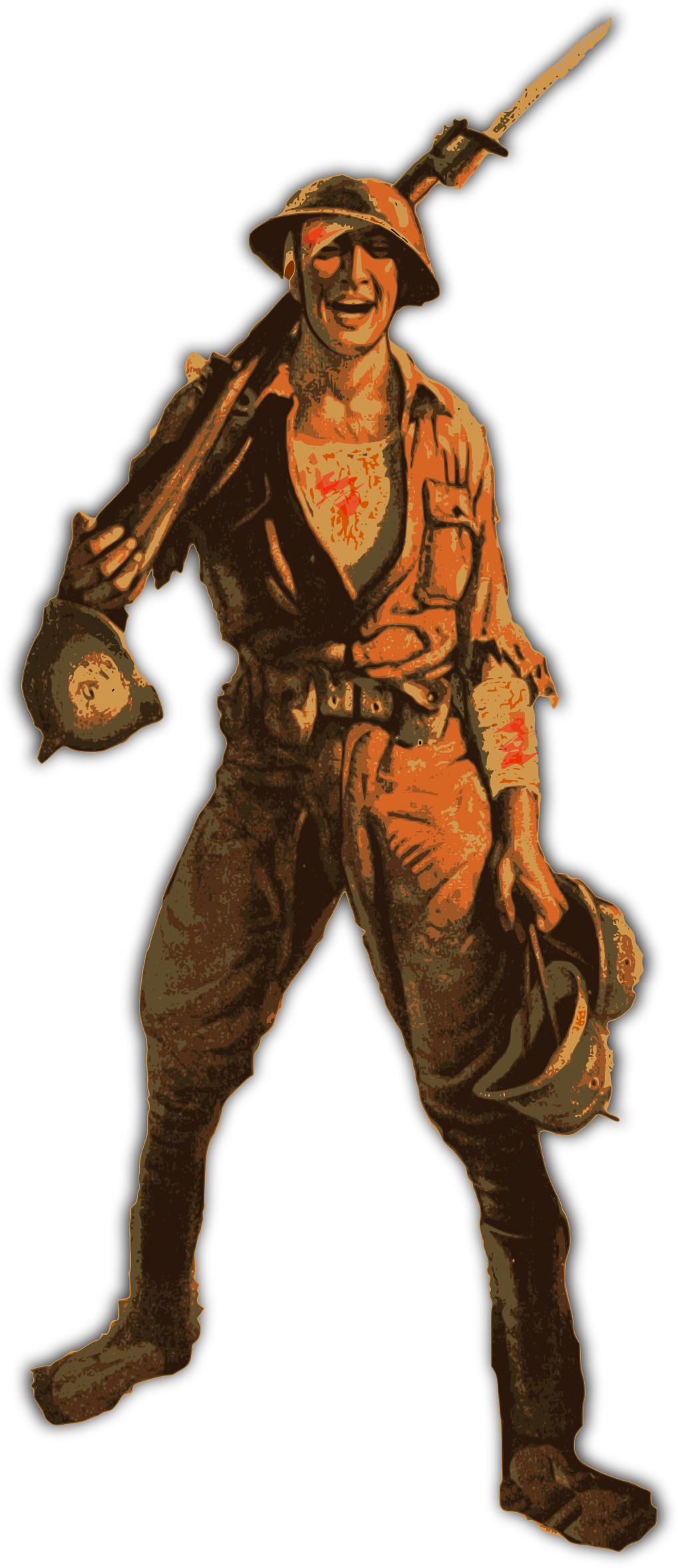 This Free Icons Png Design Of Orange World War One (1019x2354), Png Download