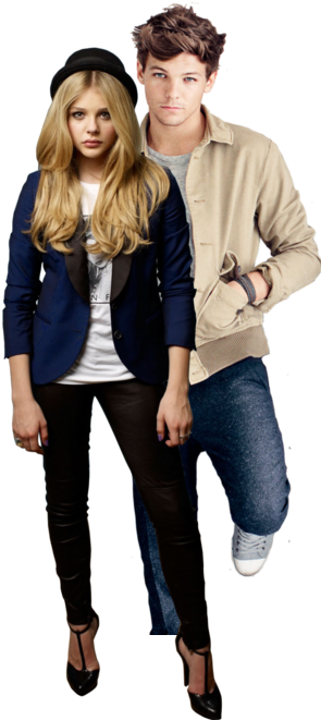We Call Ourselves Cupcake And Kneecap, , Represented - Chloe Moretz Louis Tomlinson (300x800), Png Download