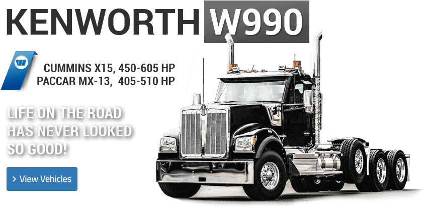 Kenworth T800 - Trailer Truck (870x450), Png Download