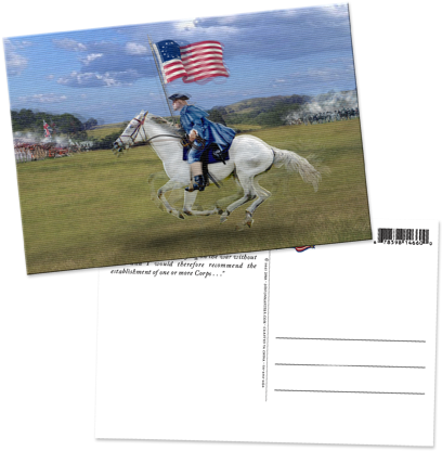 Revolutionary War Solider Lenticular Postcard - Stallion (432x432), Png Download
